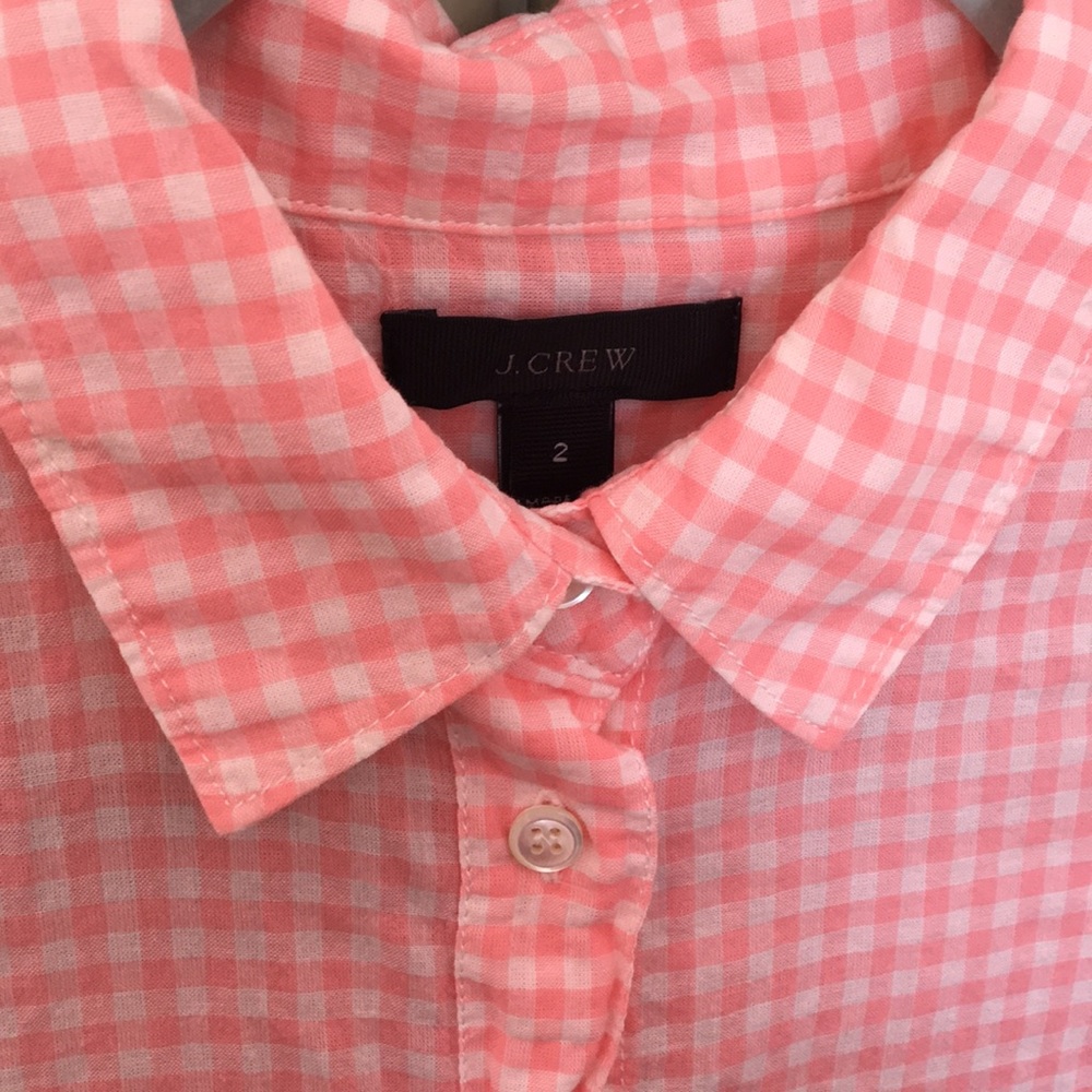 JCREW Gingham Button Down